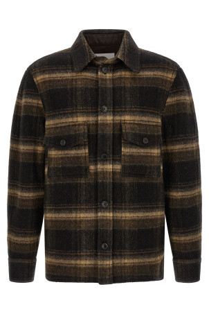 'Kervon' wool overshirt Brown