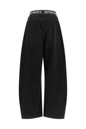Джинсы с резинкой, чёрные ALEXANDER WANG UDC4264302011
