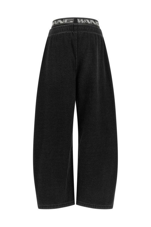 Джинсы с резинкой, чёрные ALEXANDER WANG UDC4264302011