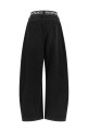 Джинсы с резинкой, чёрные ALEXANDER WANG UDC4264302011