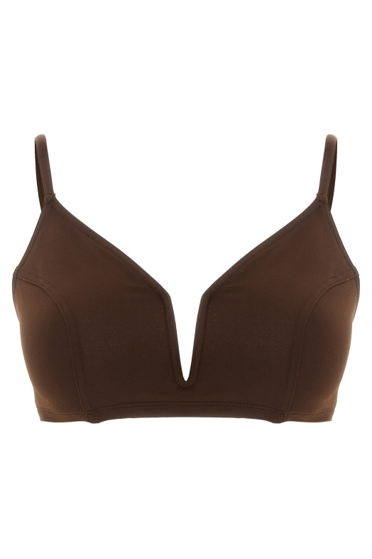 'Elancée' Bikini Top Brown
