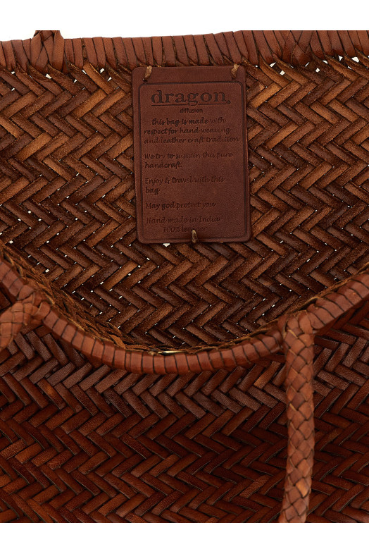 'Bamboo Triple Jump' large shoulder bag Brown