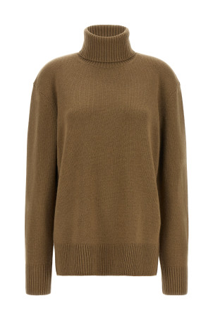 Cashmere turtleneck sweater Brown