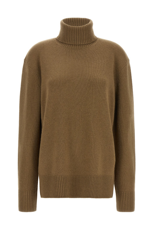 Cashmere turtleneck sweater Brown