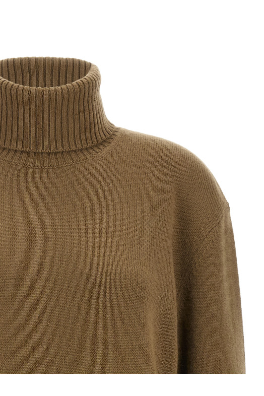 Cashmere turtleneck sweater Brown