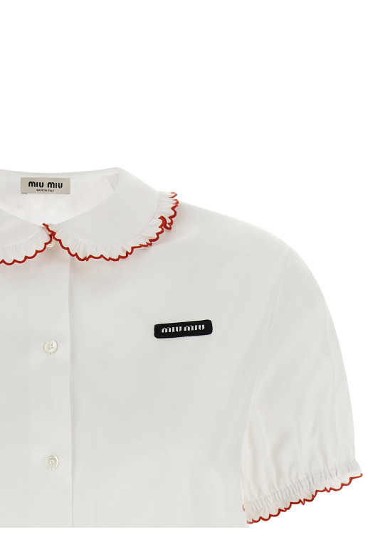 Baby collar shirt Red