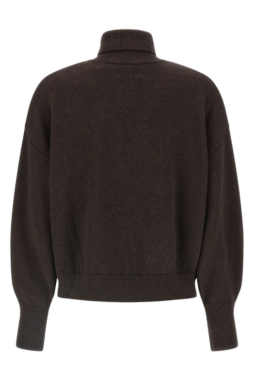 'Nasha' High Neck Sweater  Brown