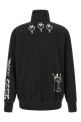 'Track Top  GFX NYLN ' printed zip sweatshirt Black