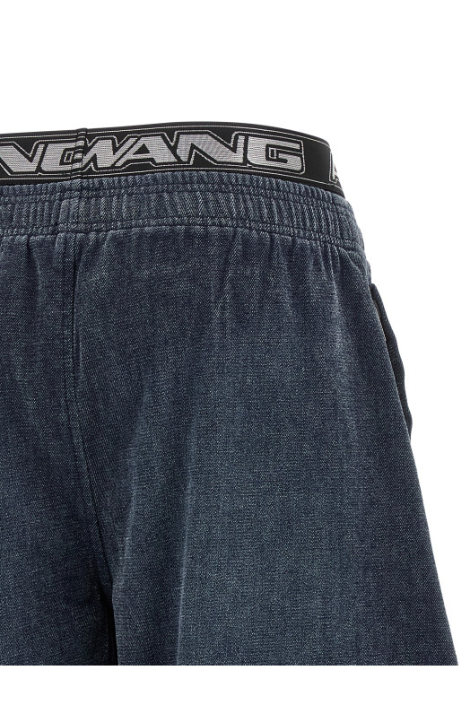 Джинсы с эластичным поясом, черные ALEXANDER WANG UDC4264300410A