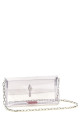 Clutch with 'Bettina Mini' strap Silver