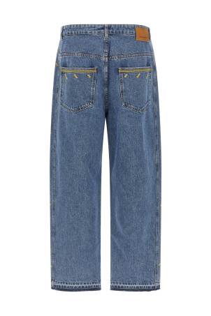 'Jorian' jeans with embroideries BLUE