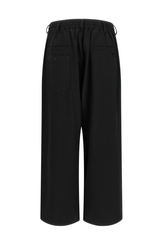'D-Ring' wide pants Black