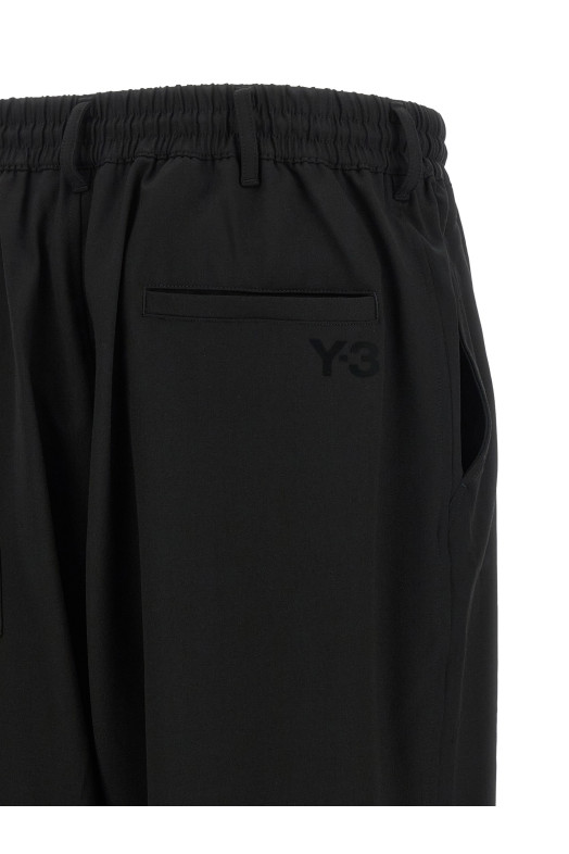 'D-Ring' wide pants Black