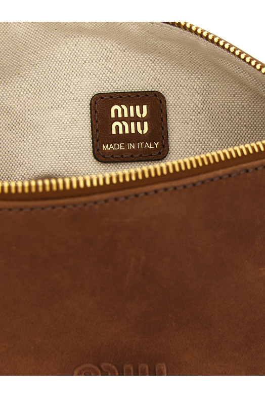 Pouch nappa Aviator Brown