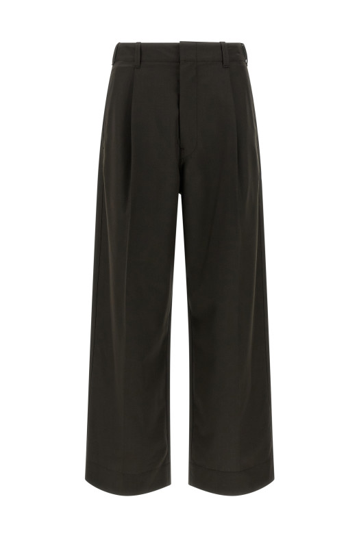 'Single Pleat' pants Brown