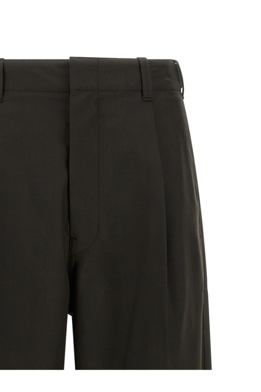 'Single Pleat' pants Brown