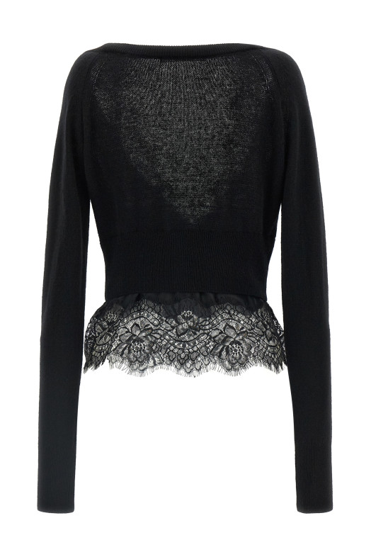 Lace cardigan Black