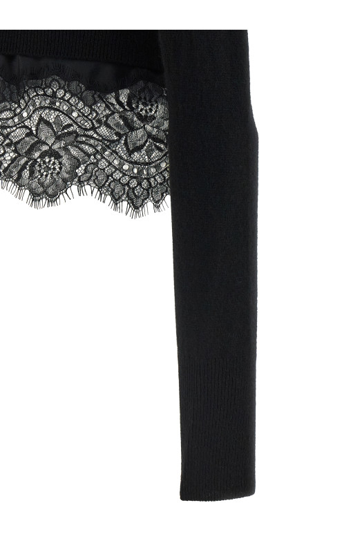 Lace cardigan Black