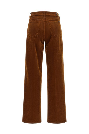 'Stovepipe Straight' velvet pants Brown