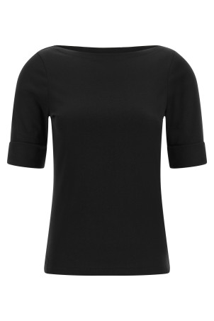 'Judy' Boat Neck Sweater Black