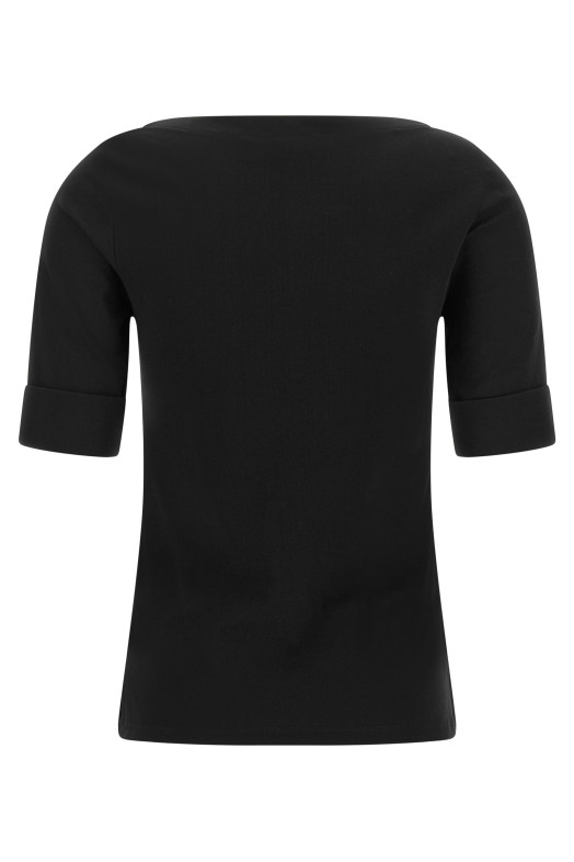 'Judy' Boat Neck Sweater Black