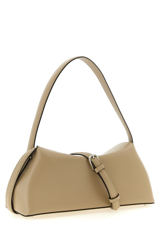 'T-Lock' closing shoulder bag Beige