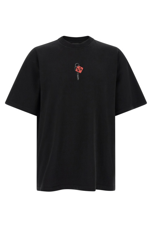 T-shirt with padlock print  Black