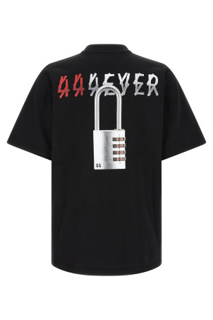 T-shirt with padlock print  Black