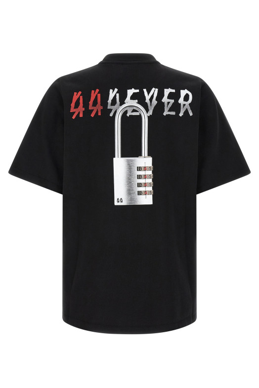 T-shirt with padlock print  Black