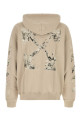 Cappuccino cotton oversize sweatshirt OFF WHITE (44MBB085F26F004031)