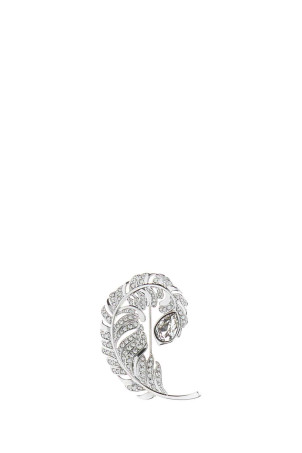 Silver metal Idyllia brooch SWAROVSKI (5747549)