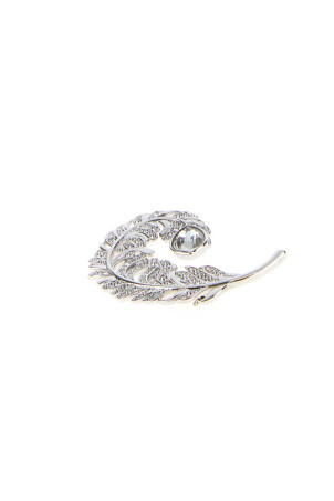 Silver metal Idyllia brooch SWAROVSKI (5747549)
