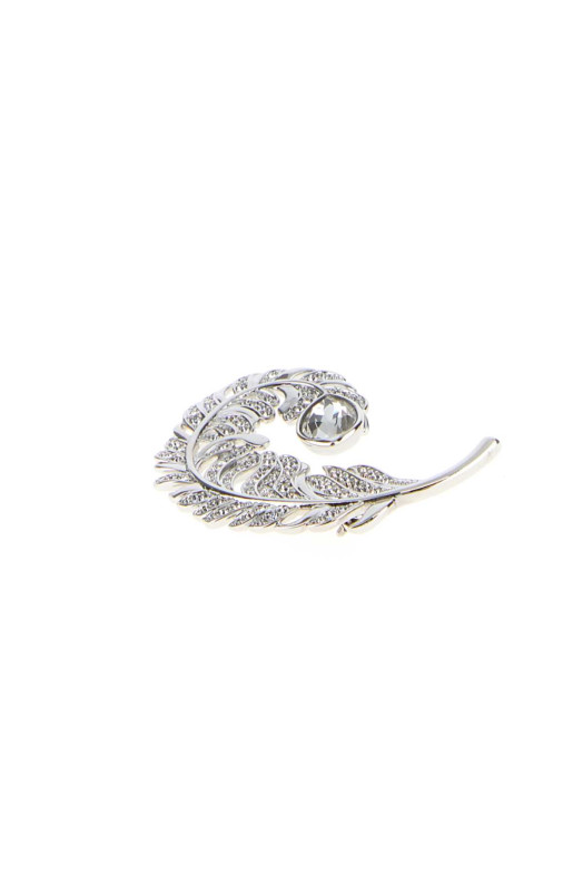 Silver metal Idyllia brooch SWAROVSKI (5747549)