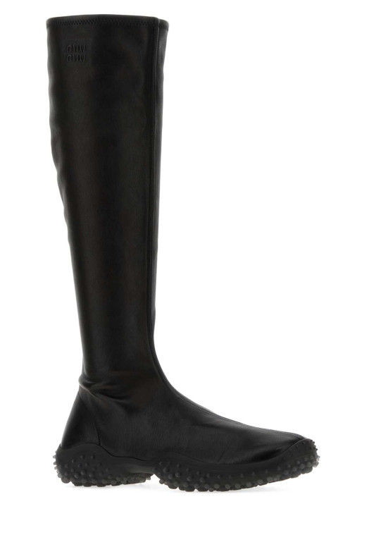 Black nappa leather boots Black MIU MIU (5W805EFA045L68)