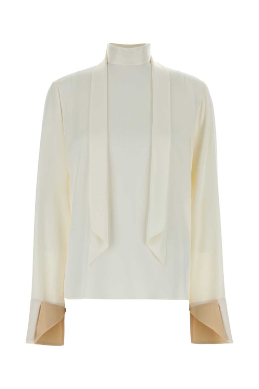 Біла атласна блузка STELLA McCARTNEY (6T03123FU302)