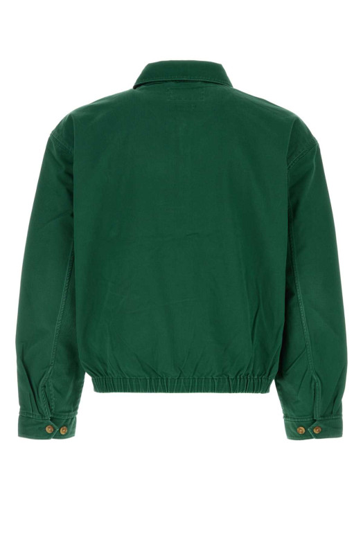 Зелена куртка-бомбер із твілової тканини, сіра, POLO RALPH LAUREN (710961929)