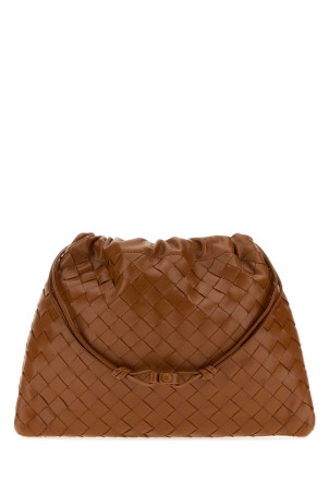 Camel leather medium clutch BOTTEGA VENETA (796728V3IV1)