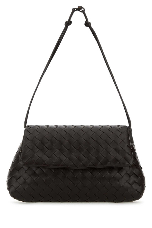 Темно-коричнева шкіряна сумочка BOTTEGA VENETA (857657V3IV0)