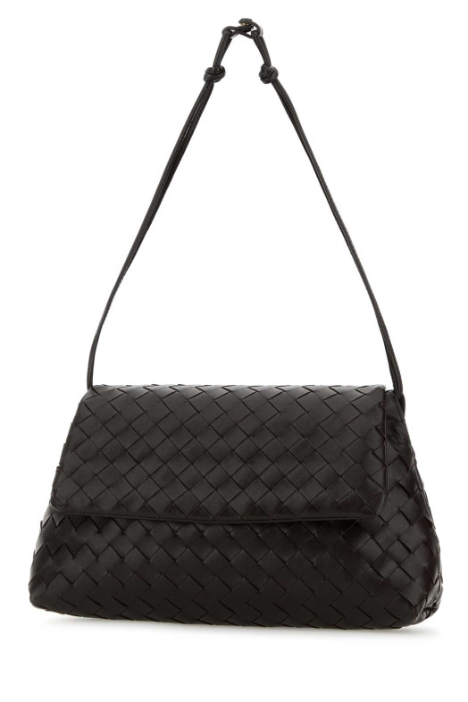 Темно-коричнева шкіряна сумочка BOTTEGA VENETA (857657V3IV0)