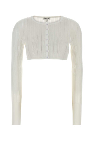 White crinoline cardigan ALAIA (AA9S0372M712D)