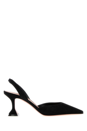 Black suede Holli Sling pumps Black AMINA MUADDI (HOLLISLING70)