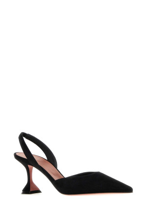 Black suede Holli Sling pumps Black AMINA MUADDI (HOLLISLING70)