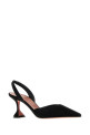 Black suede Holli Sling pumps Black AMINA MUADDI (HOLLISLING70)