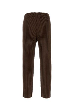 Chocolate polyester pant HOMME PLISSE' ISSEY MIYAKE (HP68JF152)
