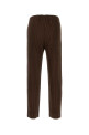Мужские брюки из полиэстера цвета «шоколад» с складками ISSEY MIYAKE (HP68JF152) HOMME PLISSE' ISSEY MIYAKE