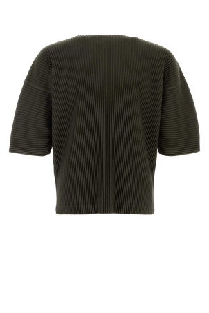 Khaki polyester t-shirt HOMME PLISSE' ISSEY MIYAKE (HP68JK073)