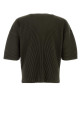Khaki polyester t-shirt HOMME PLISSE' ISSEY MIYAKE (HP68JK073)