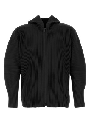 Black polyester sweatshirt HOMME PLISSE' ISSEY MIYAKE (HP68JL071)