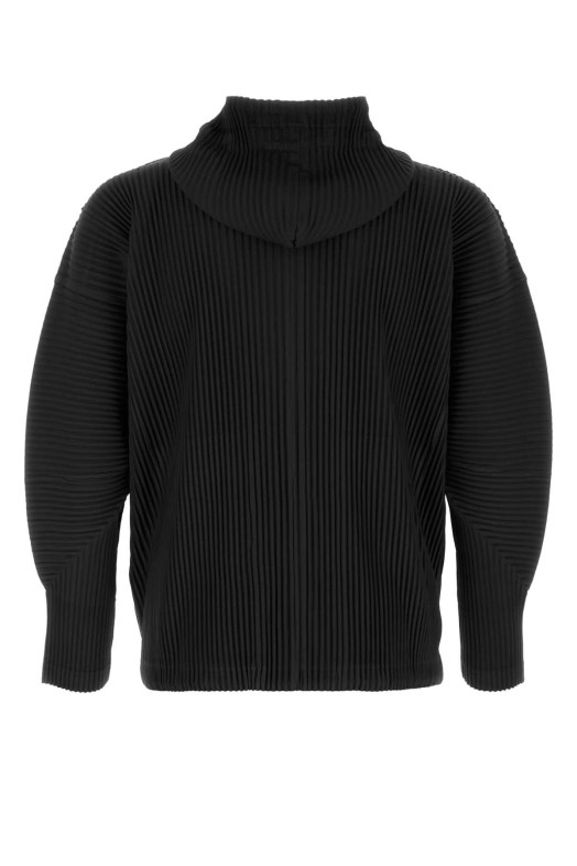 Black polyester sweatshirt HOMME PLISSE' ISSEY MIYAKE (HP68JL071)