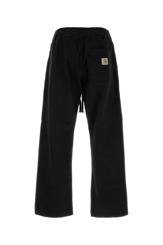 Брюки Floyde из чёрной эластичной парусины CARHARTT WIP (I033585)